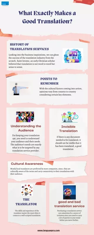 what exactly makes a good translation