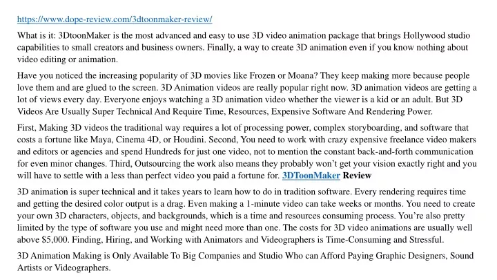 https www dope review com 3dtoonmaker review what