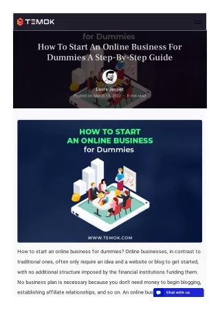how to start an online business for dummies
