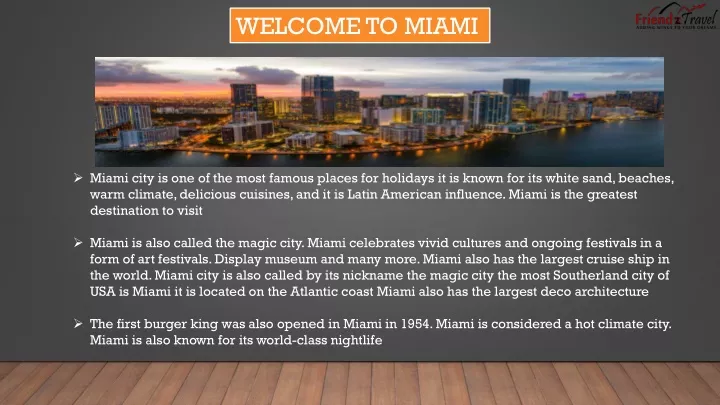 welcome to miami