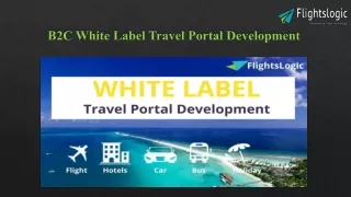 b2c white label travel portal development