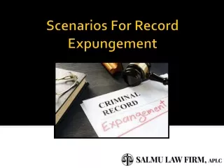 scenarios for record expungement