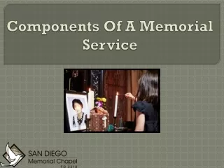 components of a memorial service