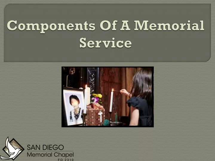 components of a memorial service