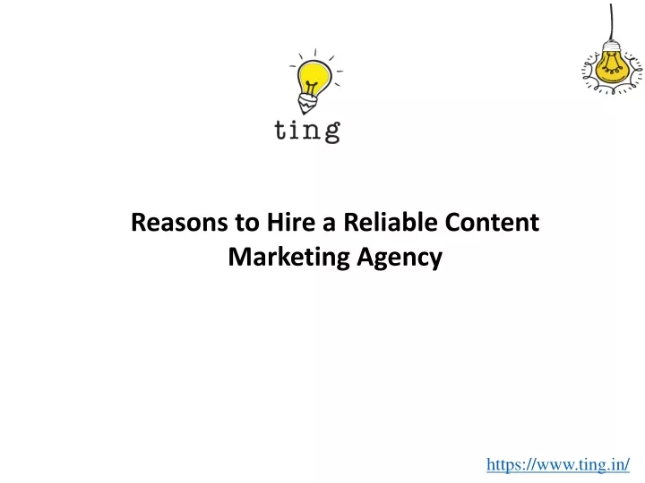 reasons to hire a reliable content marketing