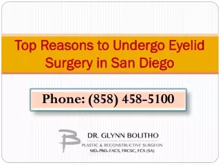 Top Reasons to Undergo Eyelid Surgery in San Diego