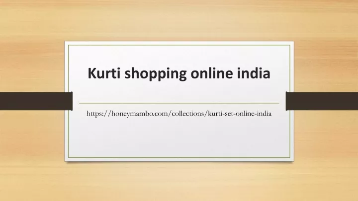 kurti shopping online india