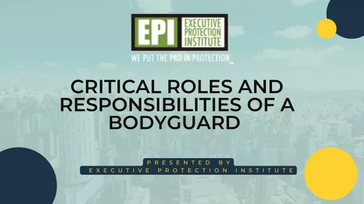 critical roles and responsibilities