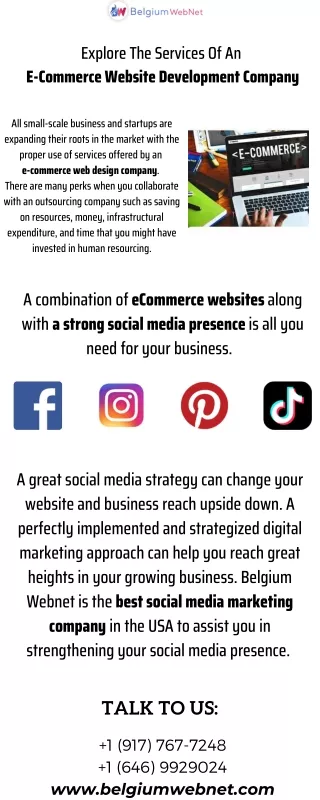 Explore The Services Of An E-Commerce Website Development Company