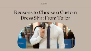 Get Custom-Made Dress Shirt From a Suit Tailor