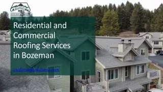 Residential and Commercial Roofing Services Bozeman - Arctic Roof Solution LLC