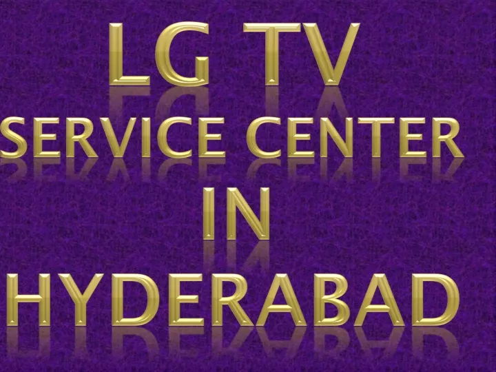 lg tv service center in hyderabad