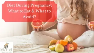 Diet In Pregnancy: What Should You Eat?