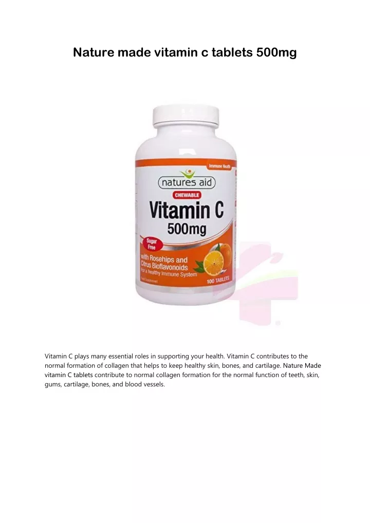 nature made vitamin c tablets 500mg