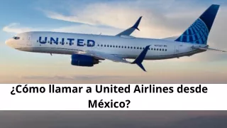 united airlines telefono mexico