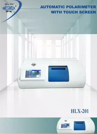 automatic polarimeter with touch screen