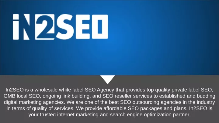 in2seo is a wholesale white label seo agency that