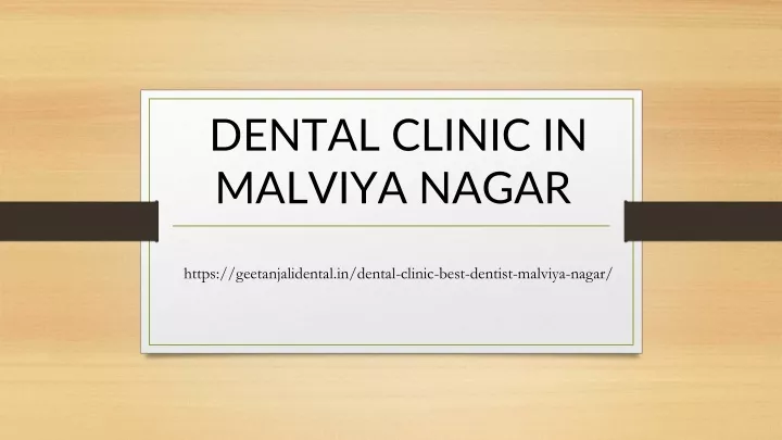 dental clinic in malviya nagar