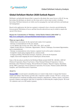 global defoliant industry analysis