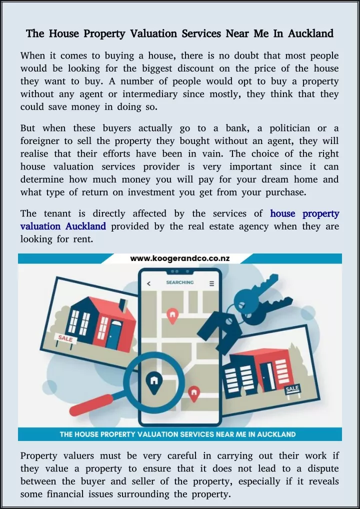 the house property valuation services near
