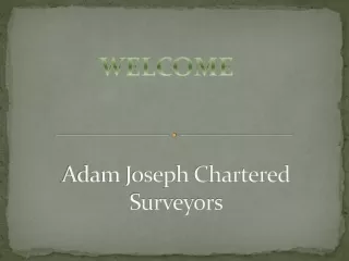 adam joseph chartered surveyors
