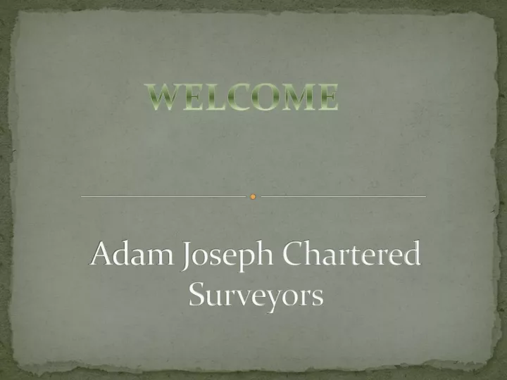 adam joseph chartered surveyors