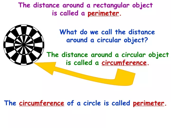 the distance around a rectangular object
