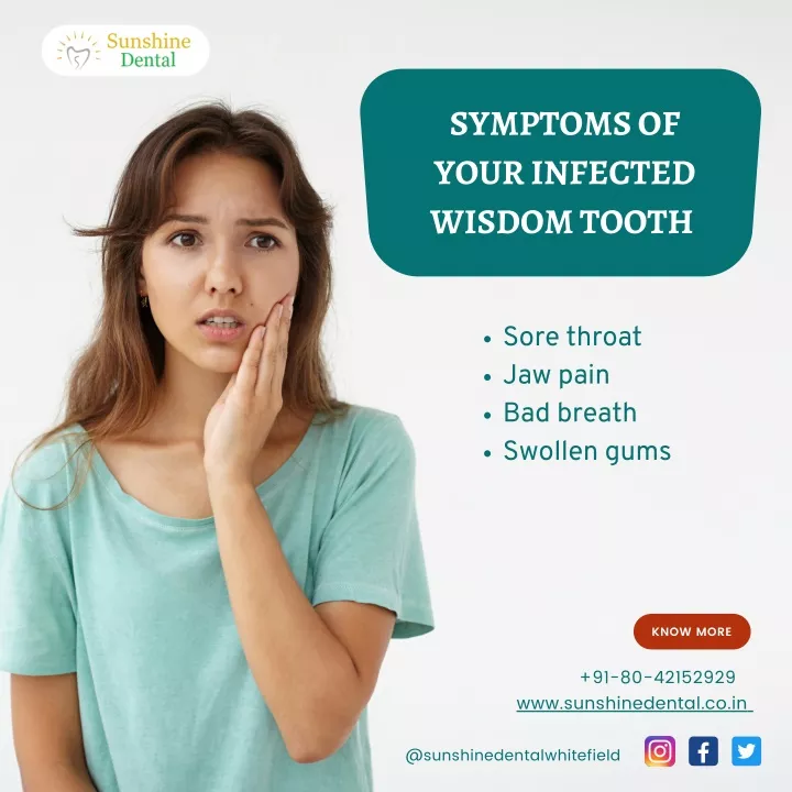 symptoms of your infected wisdom tooth