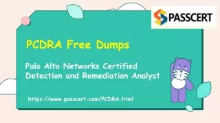 Palo Alto Networks PCDRA Certification Dumps
