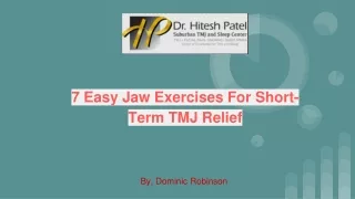 Easy Jaw Exercises For Short-Term TMJ Relief_ Suburban TMJ and Sleep Center