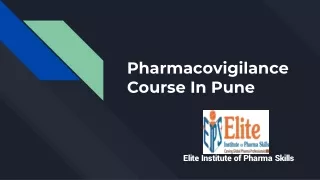 Pharmacovigilance Course In Pune
