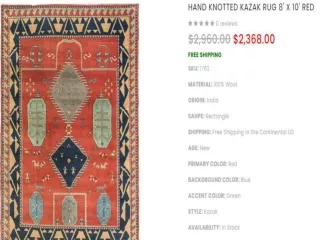 Get Hand Made Area Rugs Online