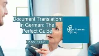 Document Translation in German: The Perfect Guide