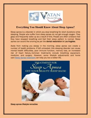 everything you should know about sleep apnea