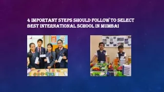4 Important Steps Should follow to Select Best International School in Mumbai