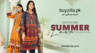 Ladies Unstitched Lawn Suits - BuyZilla.Pk