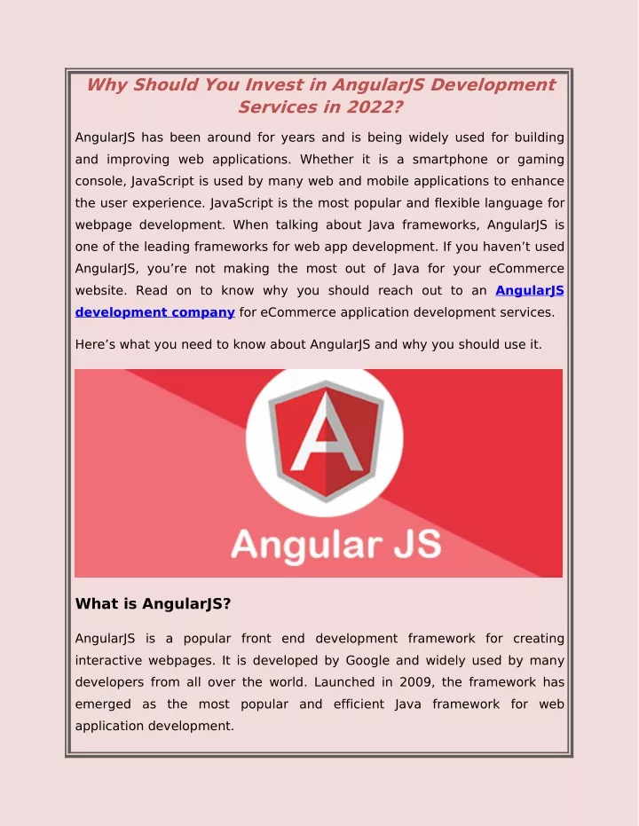 why should you invest in angularjs development