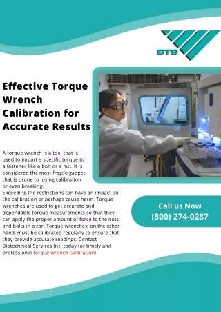 Effective Torque Wrench Calibration for Accurate Results