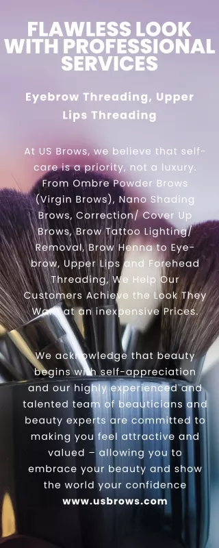 flawless look with professional services
