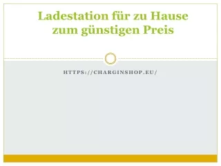 ladestation f r zu hause zum g nstigen preis