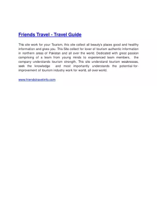 Friends Travel Offical