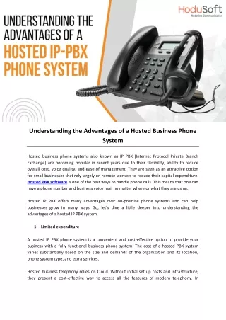 understanding the advantages of a hosted business