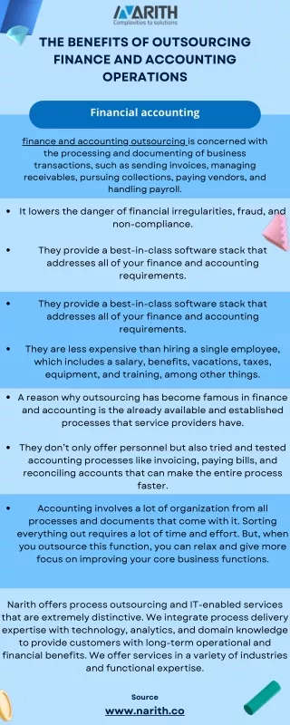 outsource financial accounting services - Narith