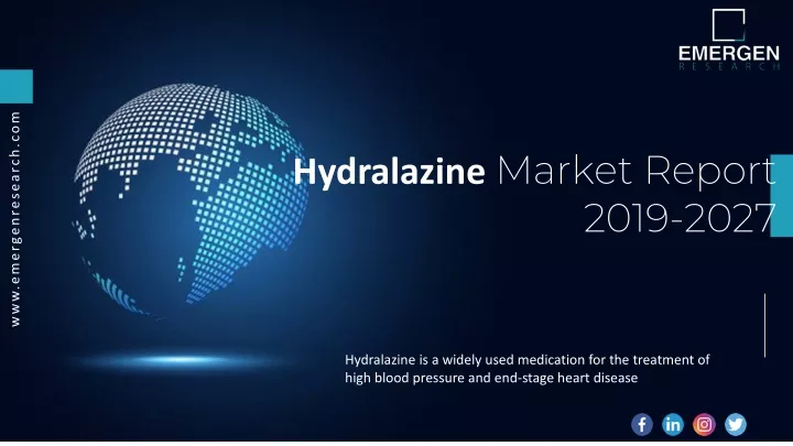 hydralazine market report 2019 2027
