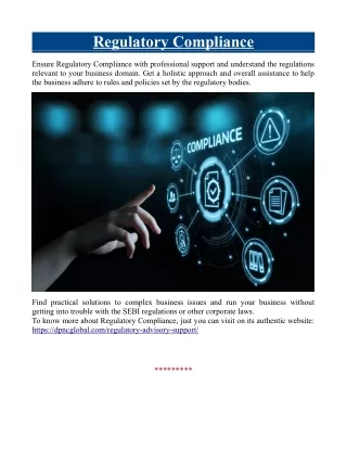 regulatory compliance