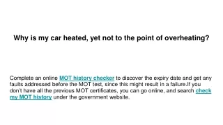 why is my car heated yet not to the point of overheating