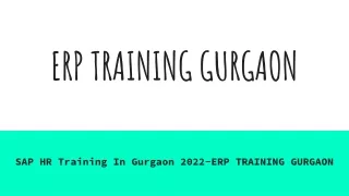 erp training gurgaon