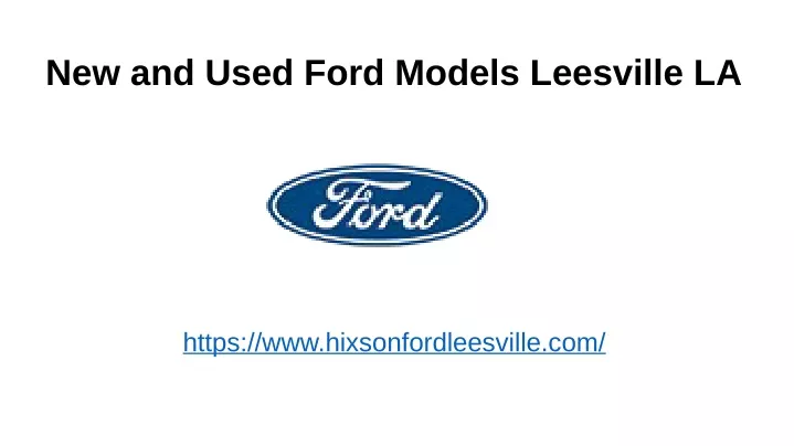 new and used ford models leesville la
