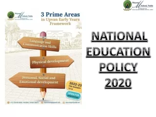 NATIONAL EDUCATION POLICY 2020