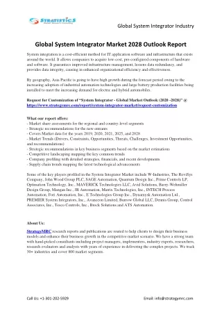 global system integrator industry